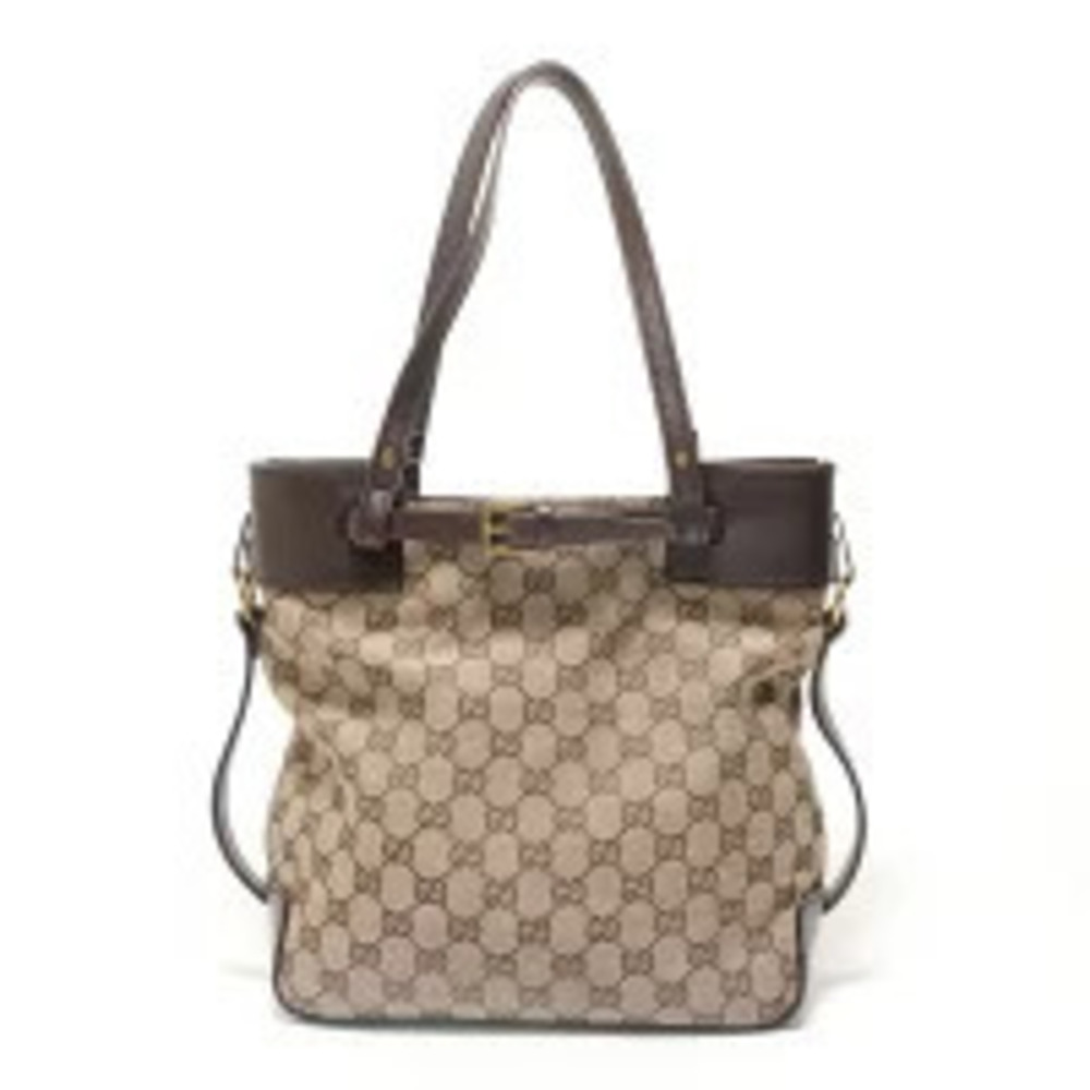 Gucci GG Canvas Tote Bag Beige Cream